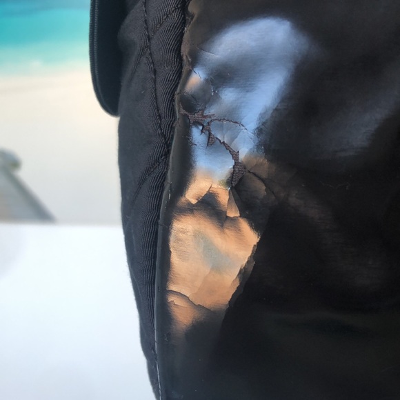 Rare Alert π¨ Vintage CHANEL Cambon Line Mini black nylon and patent leather - Picture 15 of 16